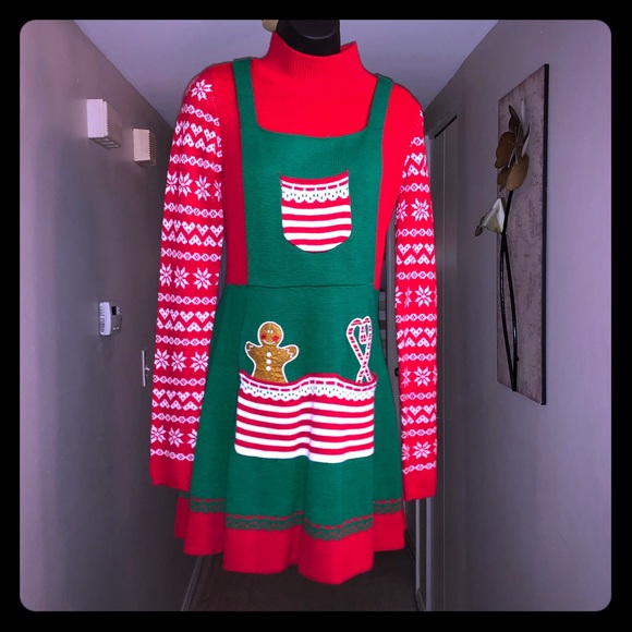 cute ugly christmas sweater dress